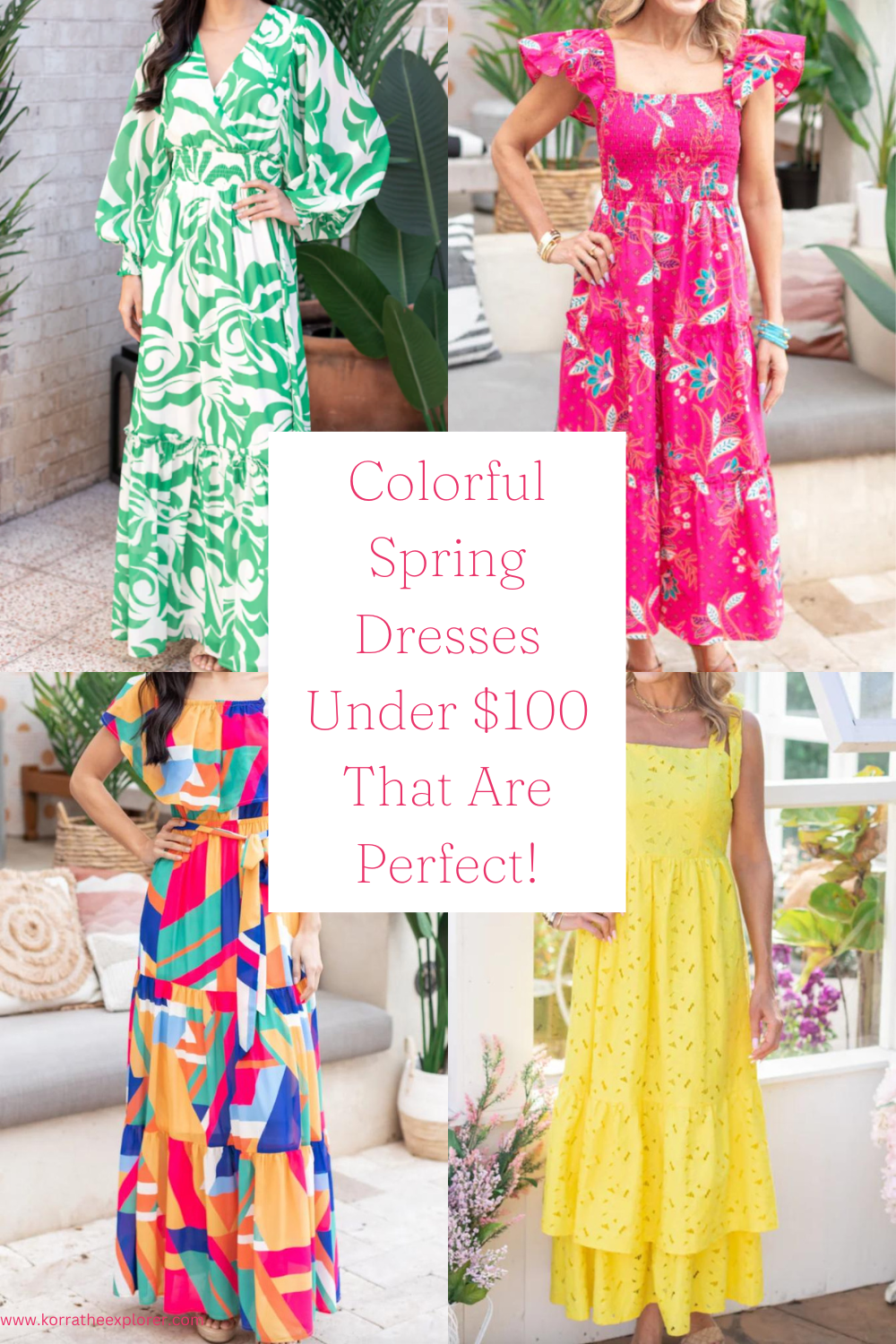 Colorful Spring Dresses Under $100 That Are Perfect!