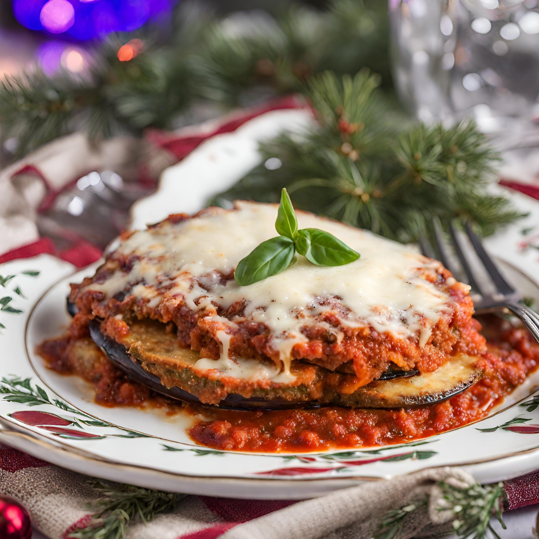 Vegetarian Christmas Entree: Eggplant Parmesan Recipe!